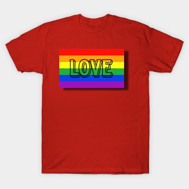 pride month love T-Shirt by artby-shikha